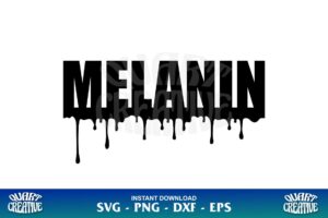 melanin dripping svg