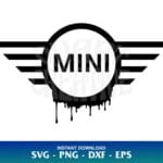 Mini Cooper Logo Drip SVG