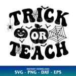 trick or teach svg