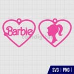 Barbie Earrings SVG Cut File