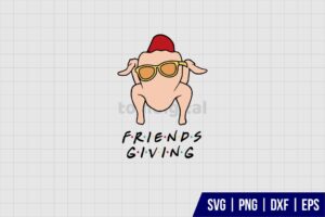 Friends Giving Turkey SVG
