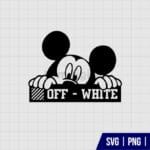 Off White Disney Logo SVG