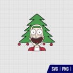 Rick Christmas Tree SVG Vector