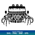 Halloween Spooky Jeep SVG