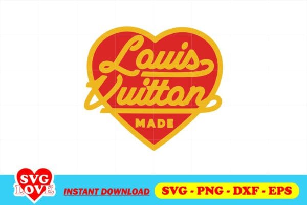 Louis Vuitton Heart Logo SVG - Gravectory