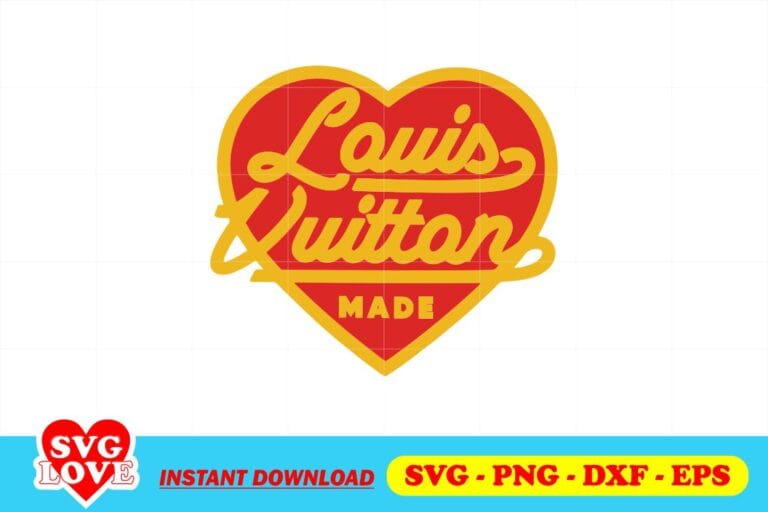 Louis Vuitton Heart Logo SVG - Gravectory