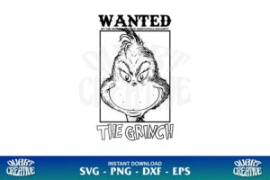 wanted the grinch svg