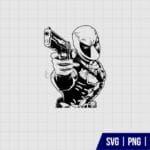 Gun Deadpool SVG