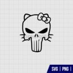 Hello Kitty Punisher SVG