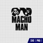 Macho Man Randy Savage Old School SVG