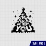 May The Force Be With You Christmas SVG