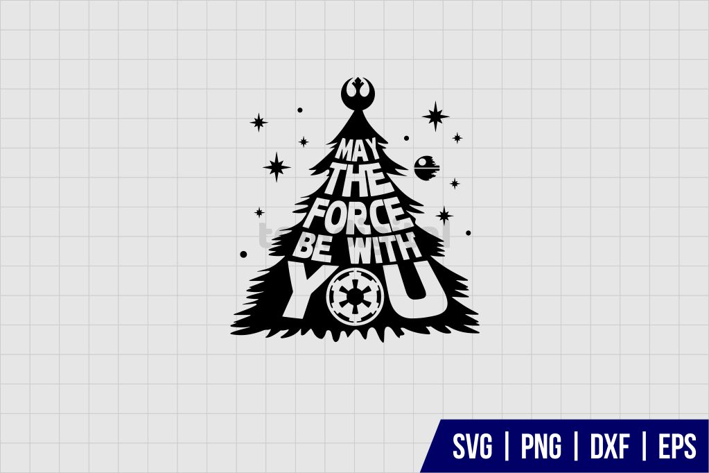 May The Force Be With You Christmas SVG
