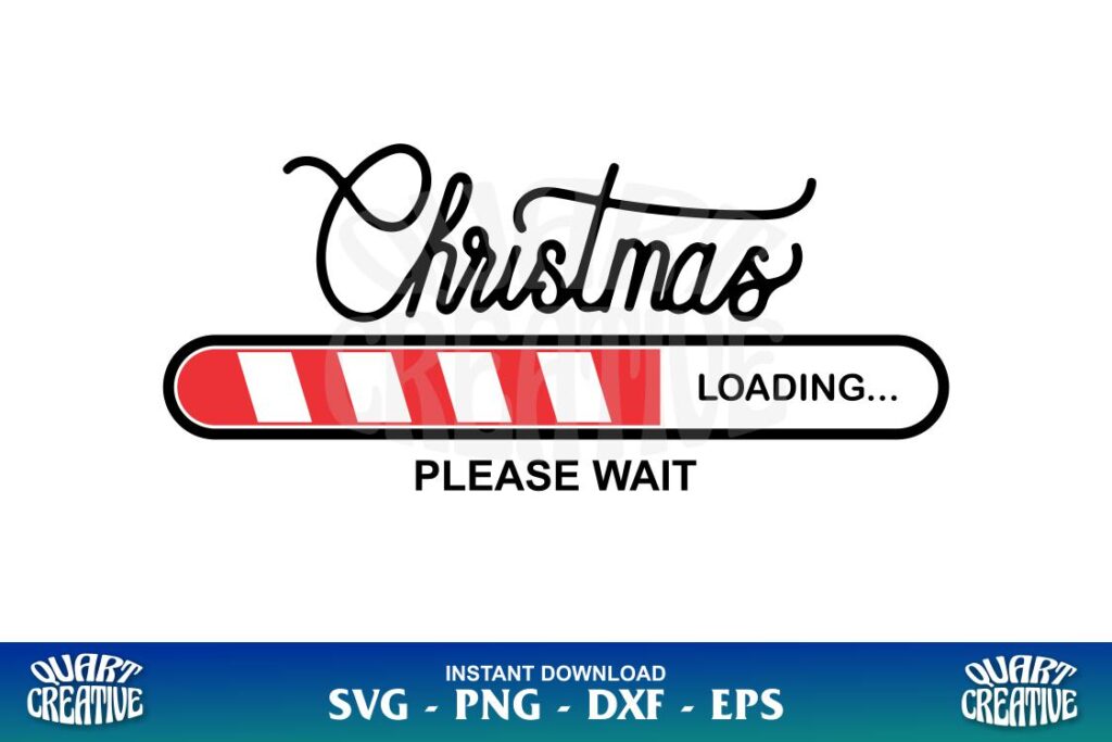 christmas loading please wait svg Christmas Loading Please Wait SVG