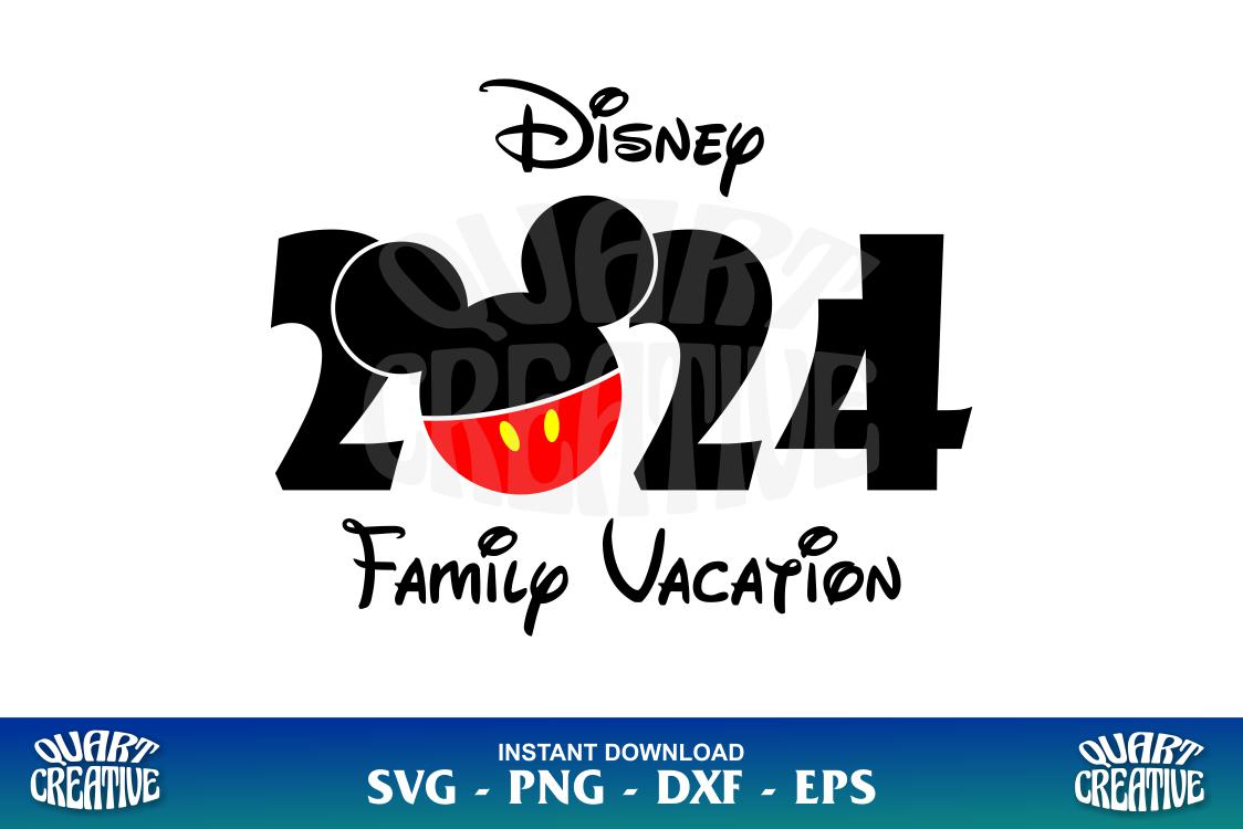 Disney Family Vacation 2024 SVG Gravectory