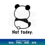 not today panda svg