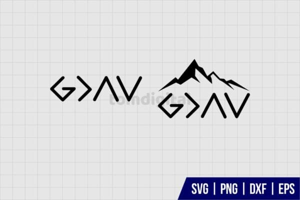 God Is Greater Than The Highs And Lows SVG - Gravectory