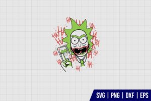 Joker Rick y Morty SVG