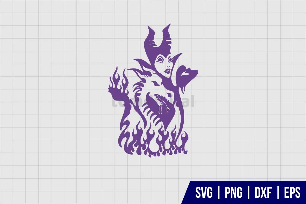 Maleficent Disney SVG