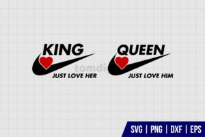 Nike King and Queen SVG