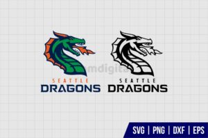XFL Team Seattle Dragons SVG