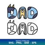 Bluey Dad SVG