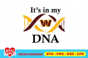 its in my dna washington commanders svg On Sale