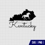 Kentucky Derby Horse Map SVG