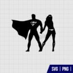 Superman And Wonder Woman SVG
