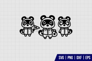 Timmy Tommy and Tom Nook SVG Animal Crossing SVG