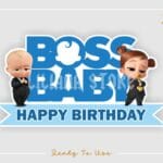 Boss Baby Birthday Cake Topper Printable PNG