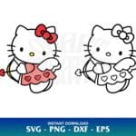 cupid hello kitty svg