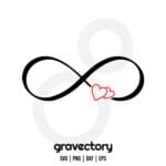 infinity heart svg free