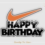Nike Birthday Cake Topper Printable PNG