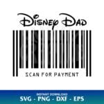 Disney Dad SVG Scan For Payment SVG