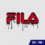 Fila Logo Drip SVG