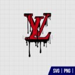 Louis vuitton Logo Drip SVG