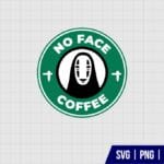 No Face Coffee Starbucks SVG Tororo