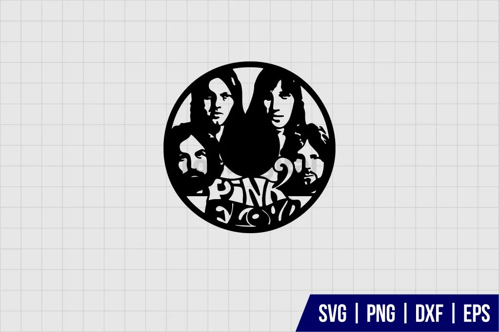 Pink Floyd Silhouette SVG