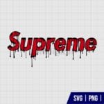 Supreme Logo Drip SVG