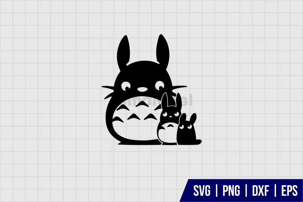 Totoro Silhouette SVG