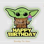 Baby Yoda Birthday SVG