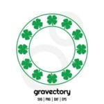 Shamrock Monogram SVG St Patrick's Day SVG