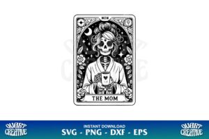the mom tarot card skeleton svg Gravectory