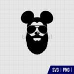 Bearded Mickey Mouse SVG