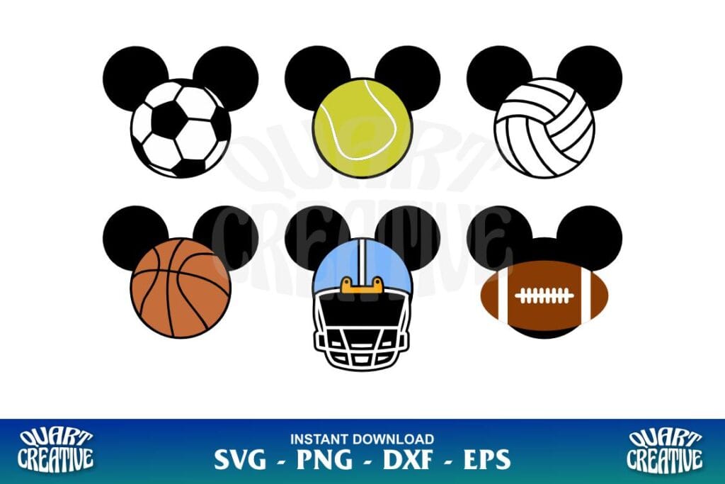 Disney Mickey Sport SVG Bundle Disney Mickey Sport SVG Bundle