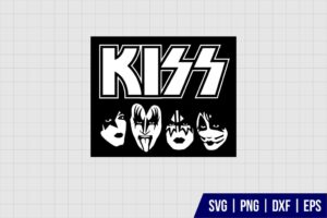 Kiss Band Faces SVG
