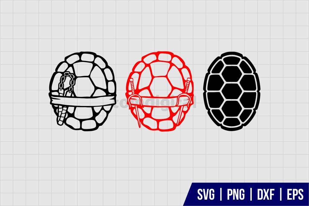 Ninja Turtle Shell Svg - Gravectory