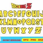 dragon ball font svg bundle