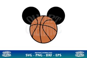 mickey mouse basketball svg Gravectory