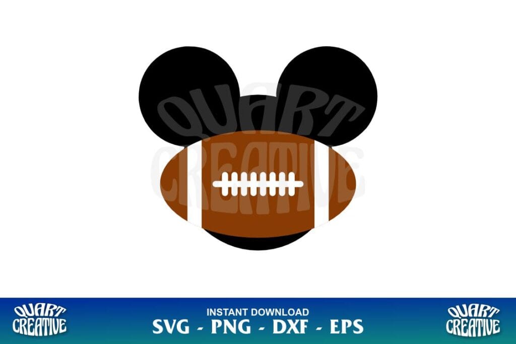 mickey mouse football svg